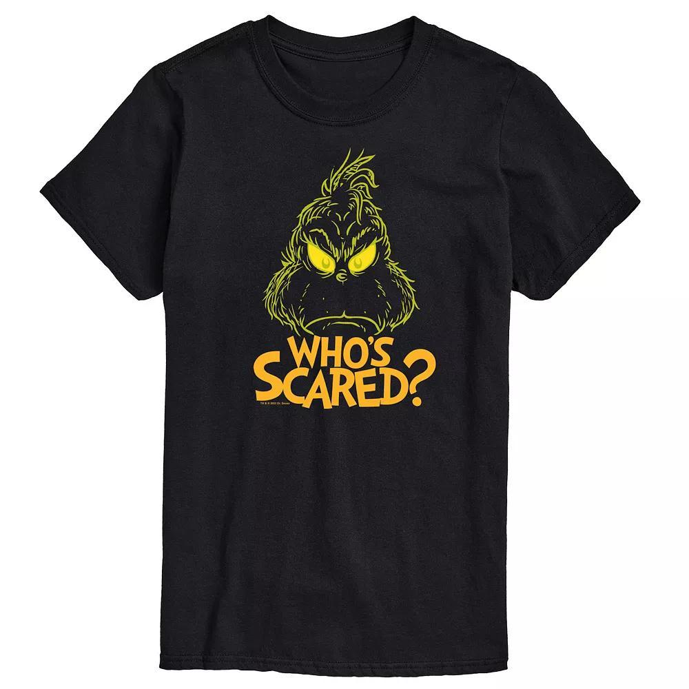 Men's Dr. Seuss Grinch Who's Scared Graphic Tee,  Product Image