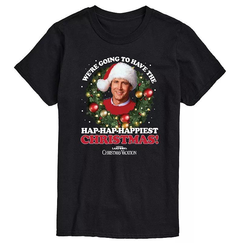 Men's National Lampoon's Christmas Vacation Happiest Christmas Graphic Tee, Size: Medium, Black Product Image