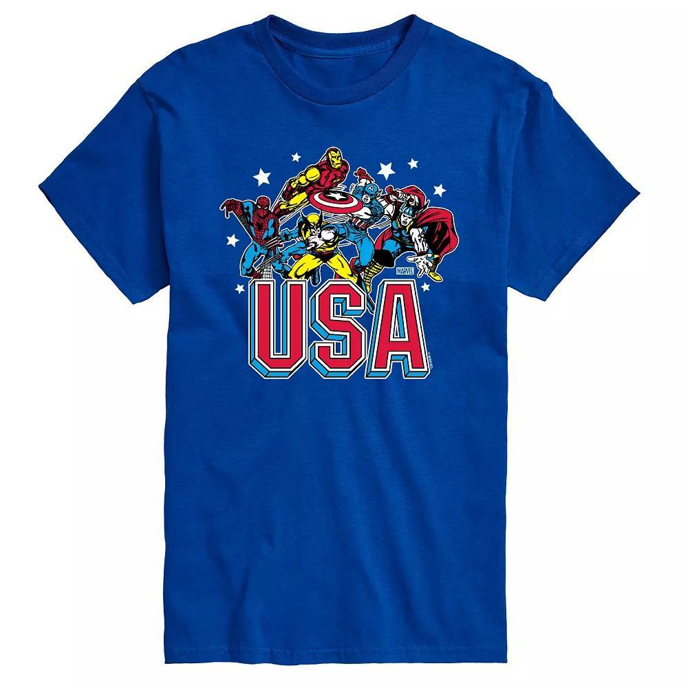 Big & Tall Marvel USA Graphic Tee, Men's,  Product Image