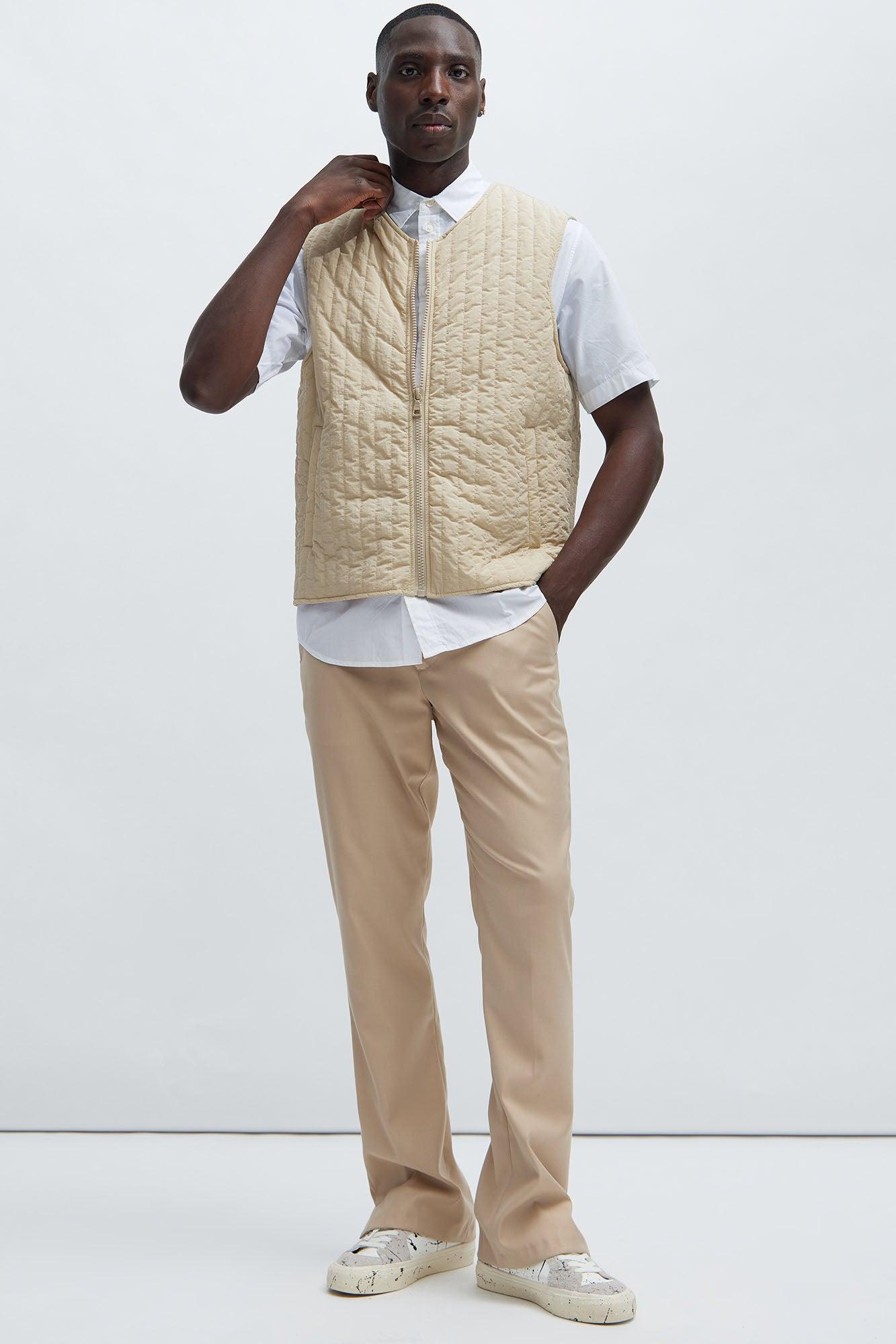 Warren Nylon Vest - Tan Product Image