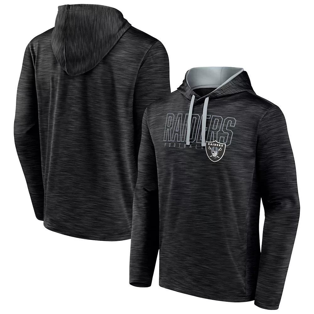 Men's Fanatics Branded Heather Black Las Vegas Raiders Hook and Ladder Pullover Hoodie,  Product Image