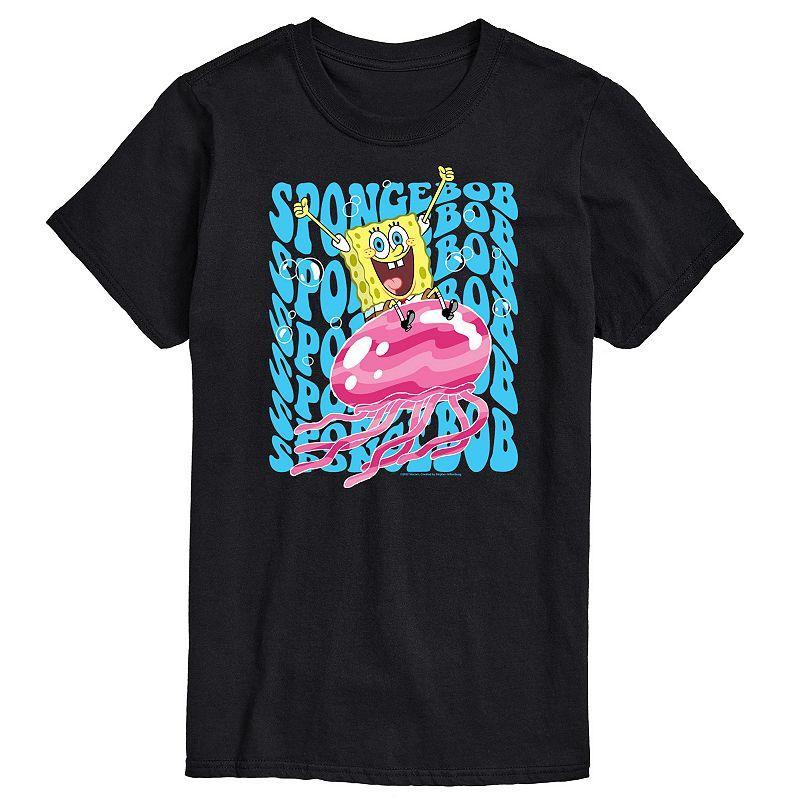 Big & Tall SpongeBob SquarePants Riding The Jellyfish Graphic Tee, Men's,  Product Image