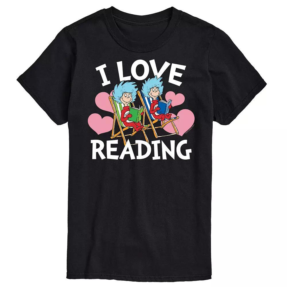 Men's Dr Seuss I Love Reading Graphic Tee,  Product Image