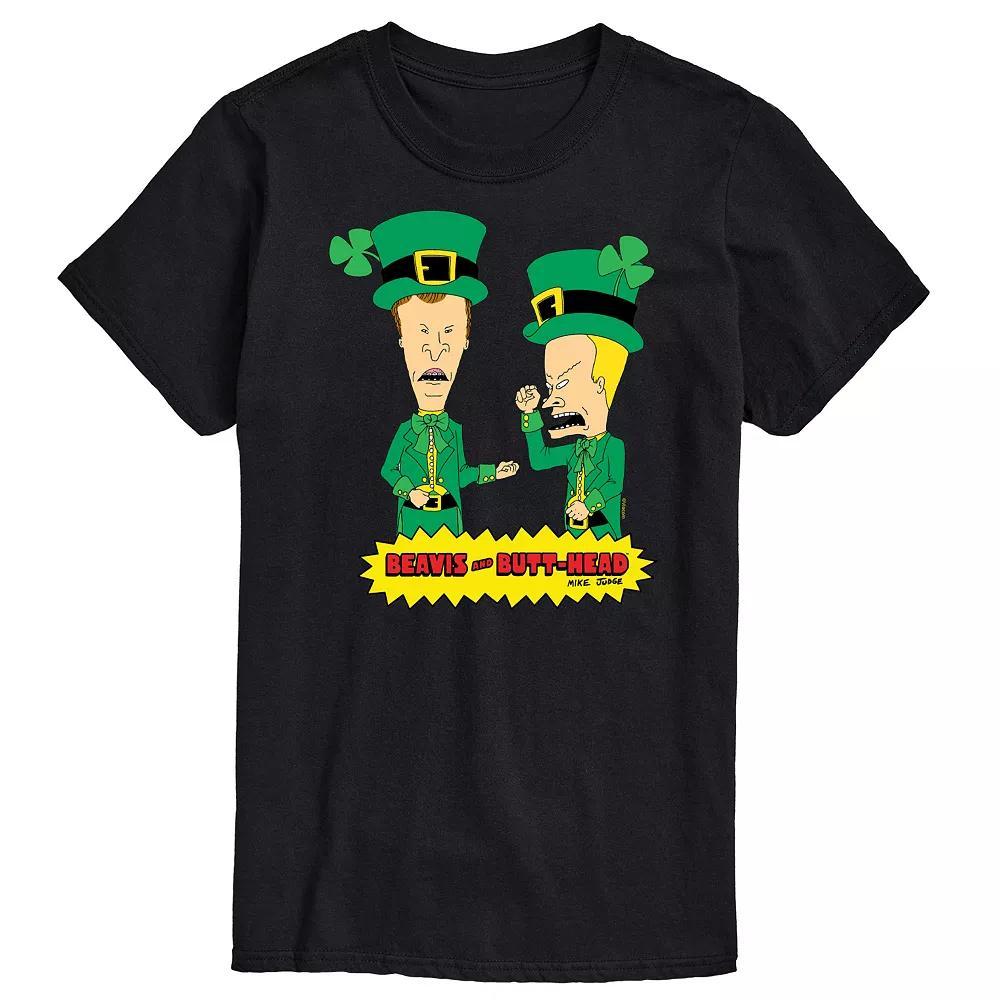 Big & Tall Beavis & Butthead St. Patrick's Day Tee, Men's,  Product Image