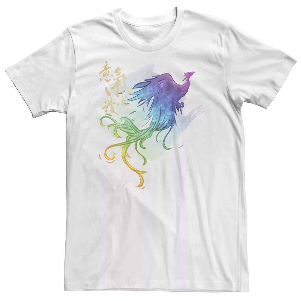 Big & Tall Disney Mulan Live Action Phoenix Watercolor Tee, Men's,  Product Image