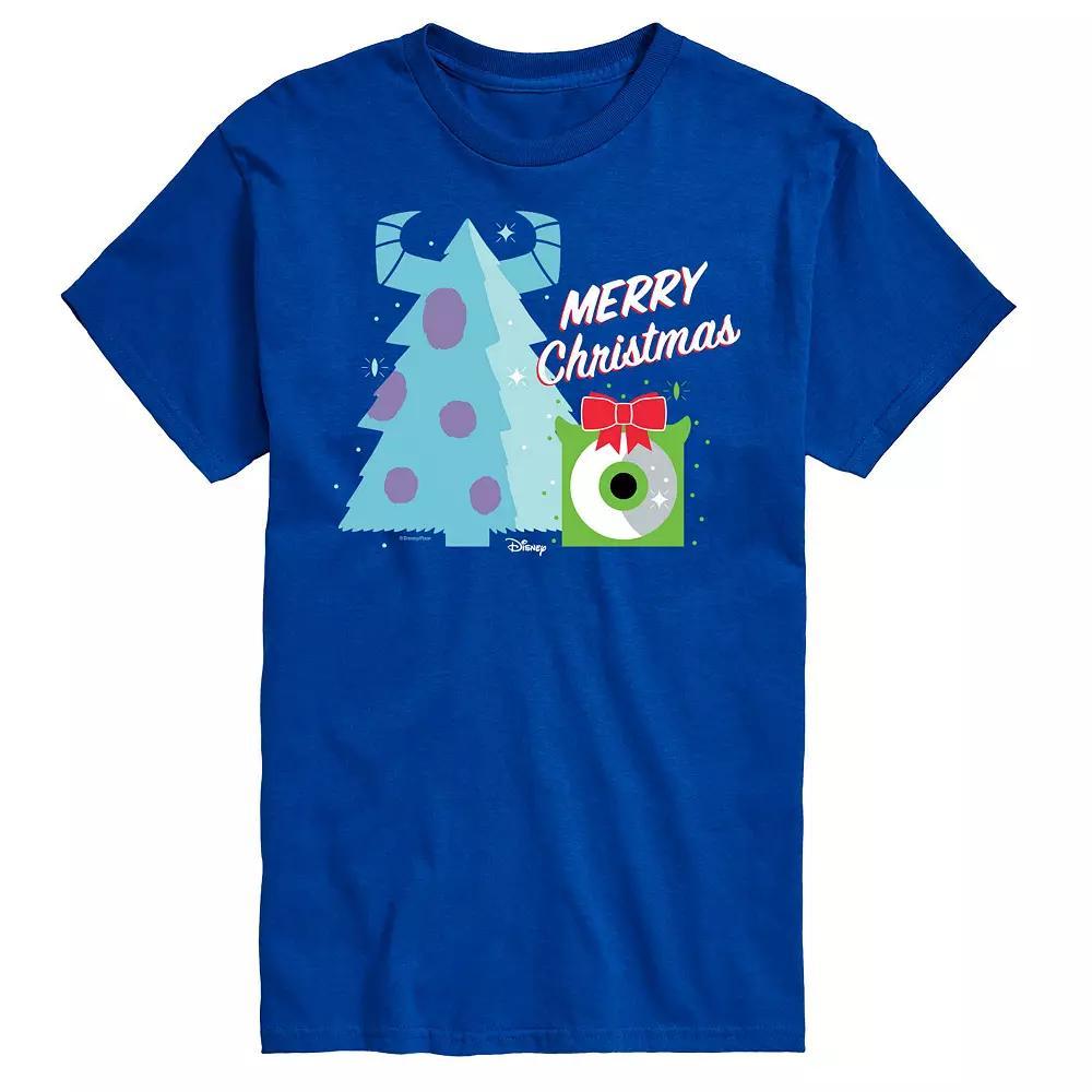 Disney / Pixar's Monsters Inc Big & Tall Merry Christmas Graphic Tee, Men's, Size: XXL Tall, Blue Product Image