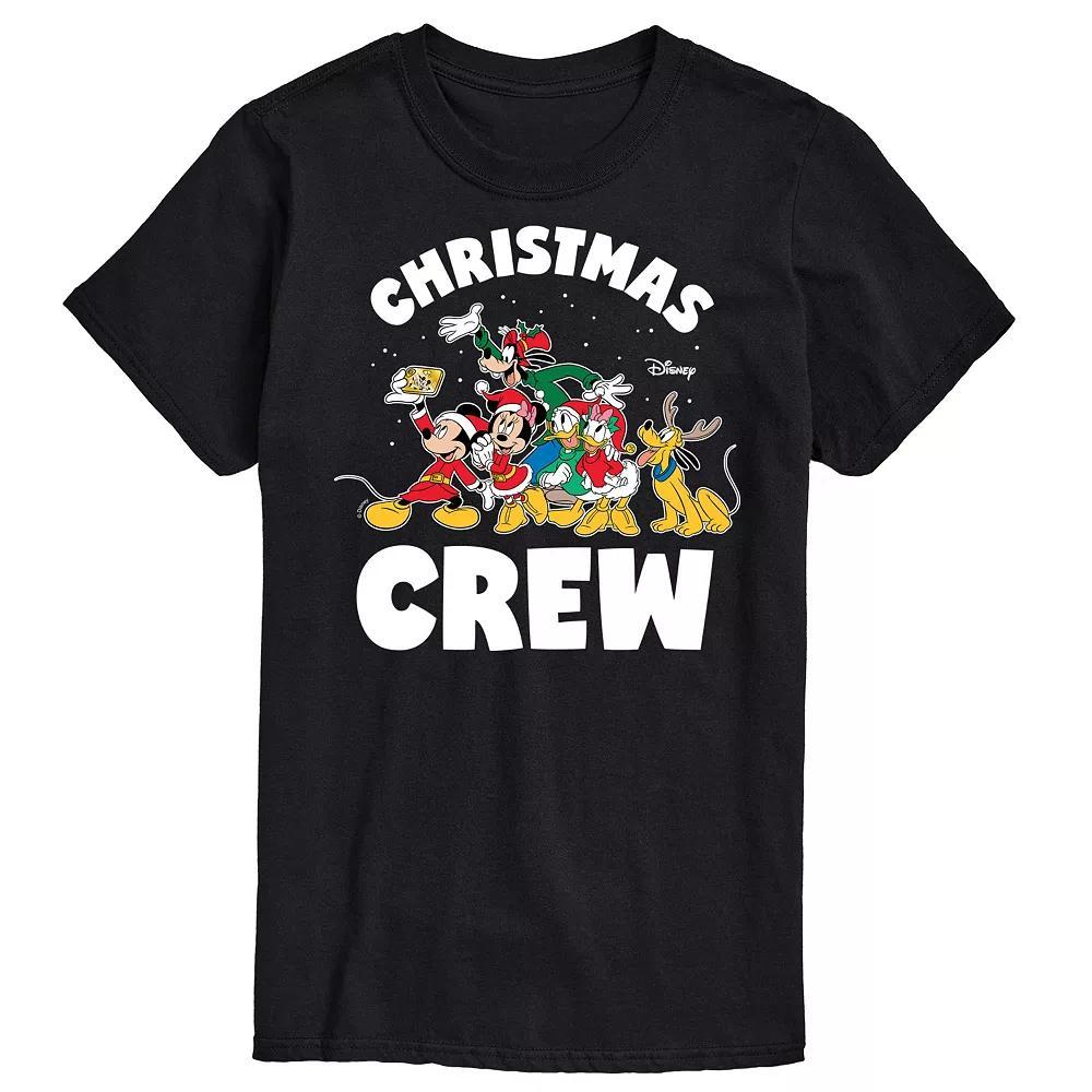 Disney's Mickey Mouse & Friends Men's Christmas Crew Graphic Tee, Size: XXL, Royal Blue Product Image