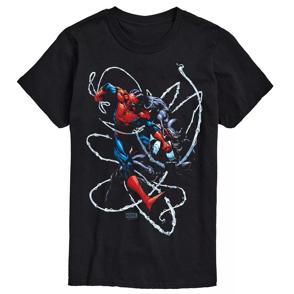 Big & Tall Marvel Venom Vs Spider-Man Portrait Graphic Tee, Men's,  Product Image