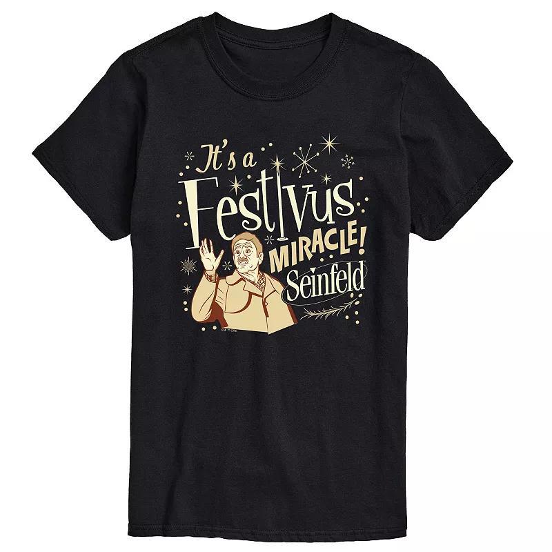 Big & Tall Seinfeld Festivus Miracle Graphic Tee, Mens Product Image