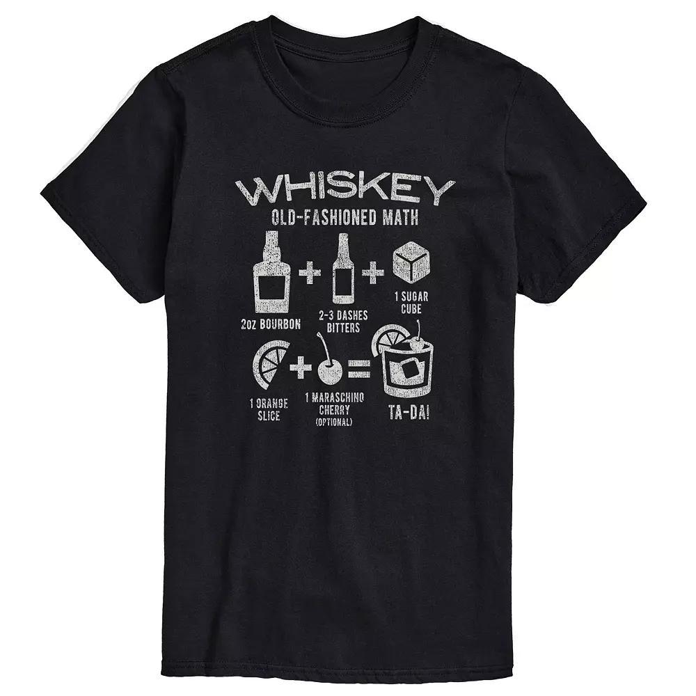 Big & Tall Whiskey Math Graphic Tee, Men's,  Product Image