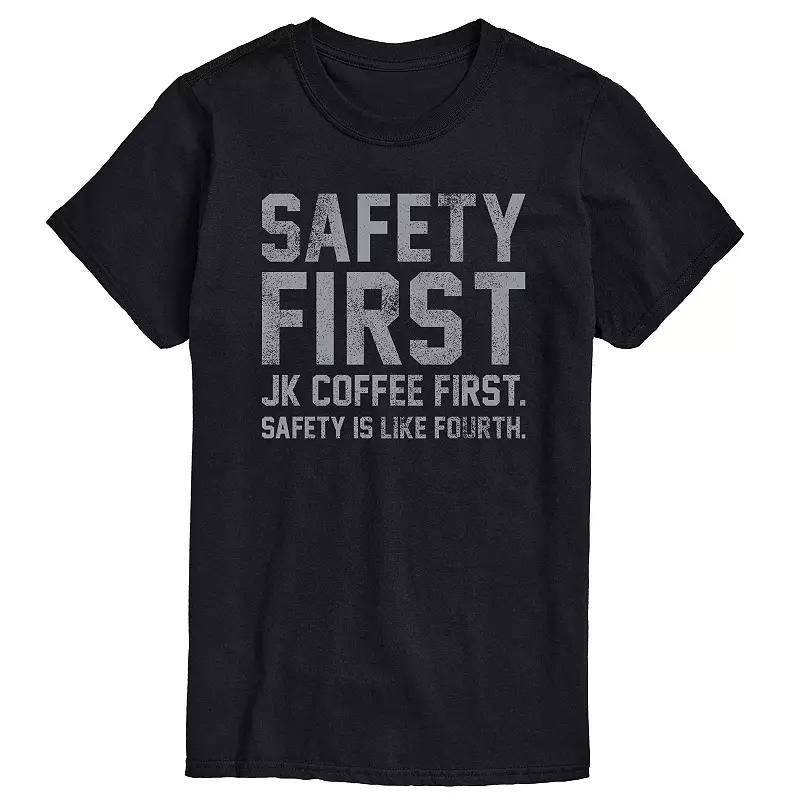 Big & Tall Safety First JK Graphic Tee, Men's, Size: Large Tall, Blue Product Image