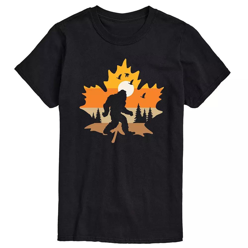 Men's Simple Mountains Graphic Tee, Size: XL, Black Product Image