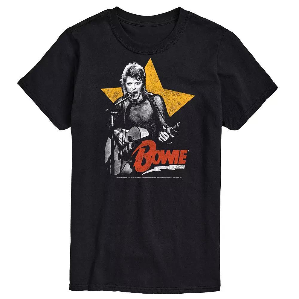 Big & Tall David Bowie Guitar Graphic Tee, Men's,  Product Image