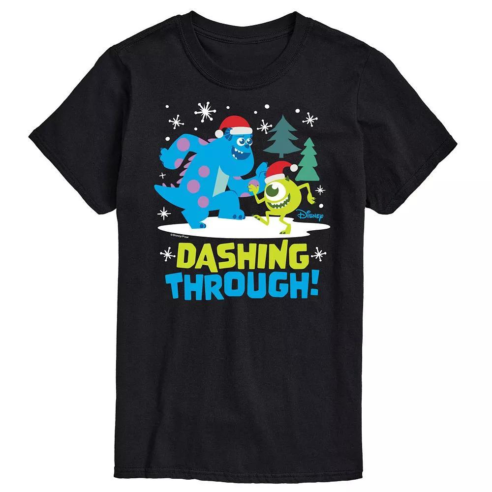 Disney / Pixar's Monsters Inc Big & Tall Dashing Through Graphic Tee, Men's, Size: 3XB, Black Product Image