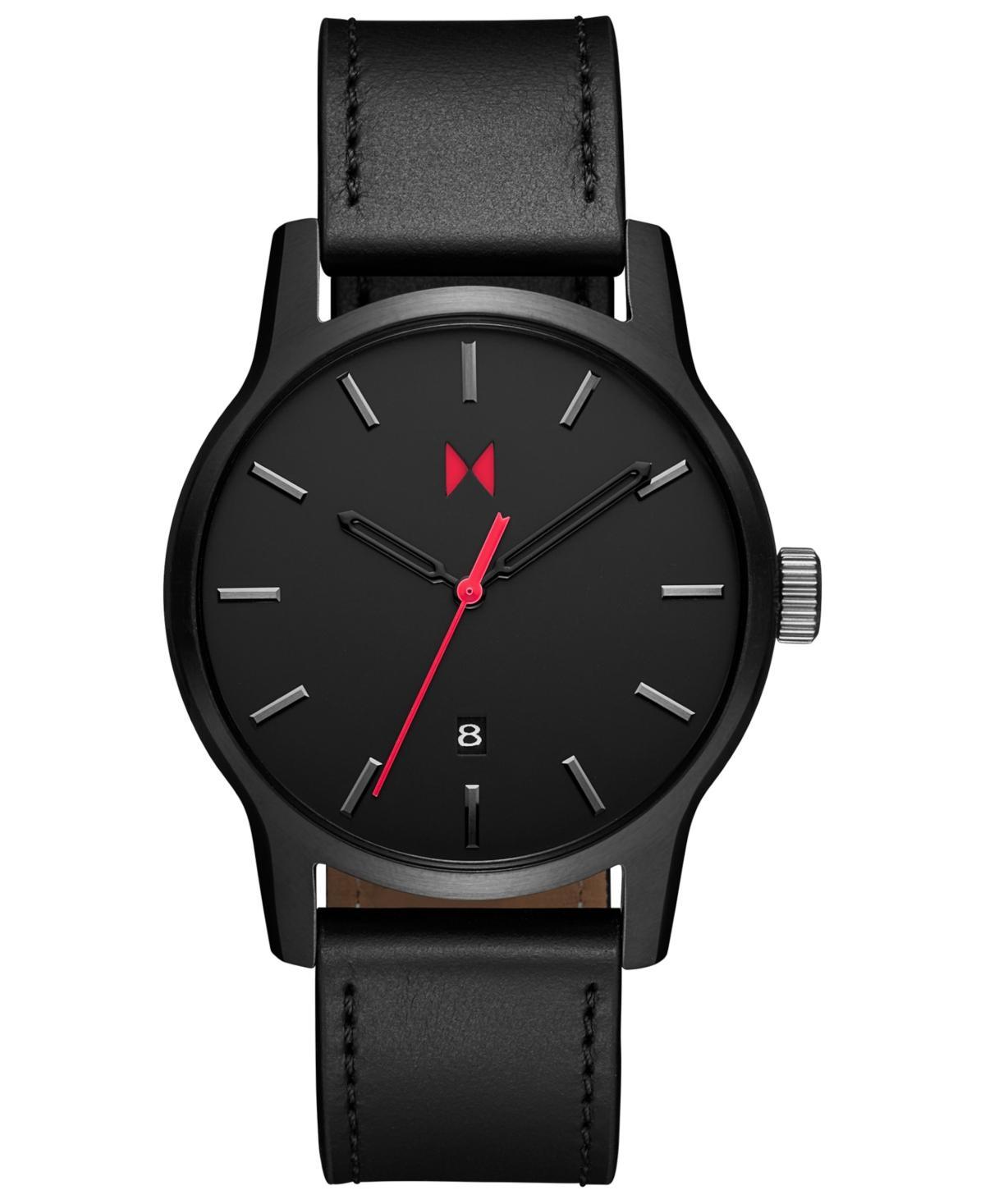 MVMT Mens Classic II Analog Black Leather Strap Watch Product Image