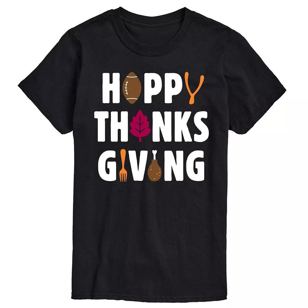 Men's Happy Thanksgiving Icons Graphic Tee,  Product Image