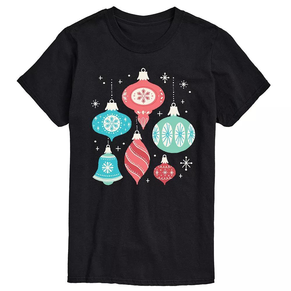 Big & Tall Retro Ornaments Graphic Tee, Men's,  Product Image