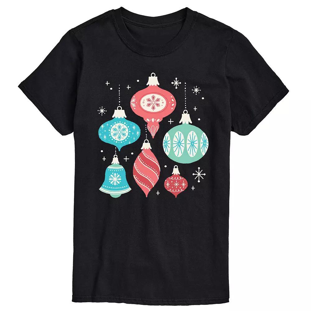 Big & Tall Retro Ornaments Graphic Tee, Men's,  Product Image