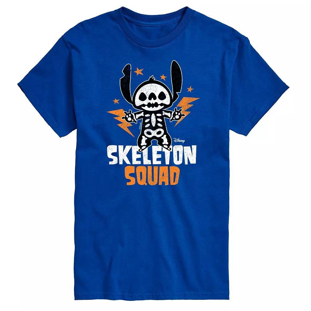 Disney's Lilo & Stitch Big & Tall Skeleton Squad Graphic Tee, Men's, Size: 3XL Tall, Blue Product Image