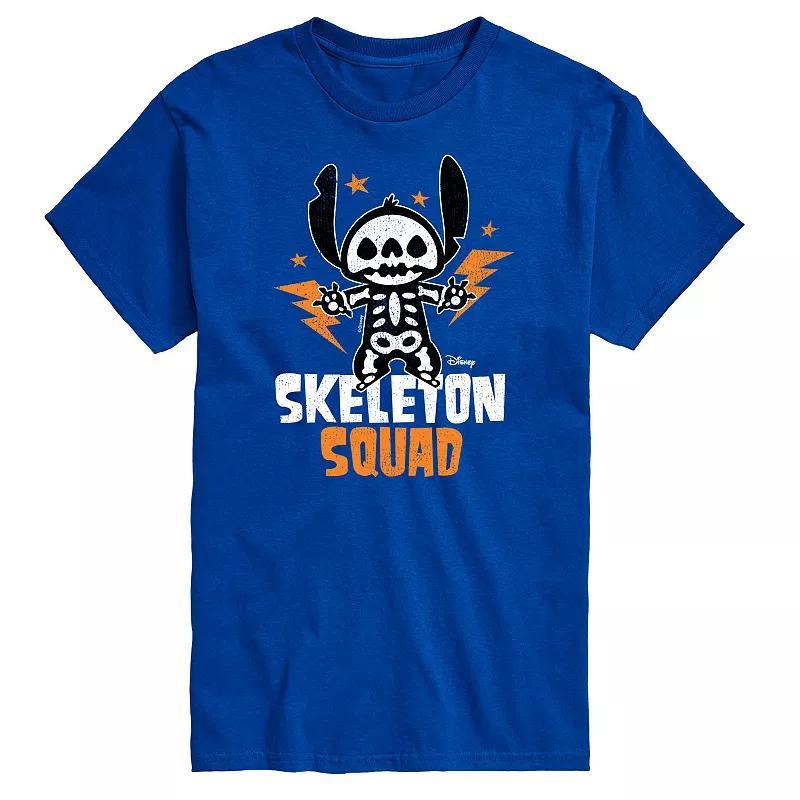 Disney's Lilo & Stitch Big & Tall Skeleton Squad Graphic Tee, Men's, Size: 3XL Tall, Blue Product Image