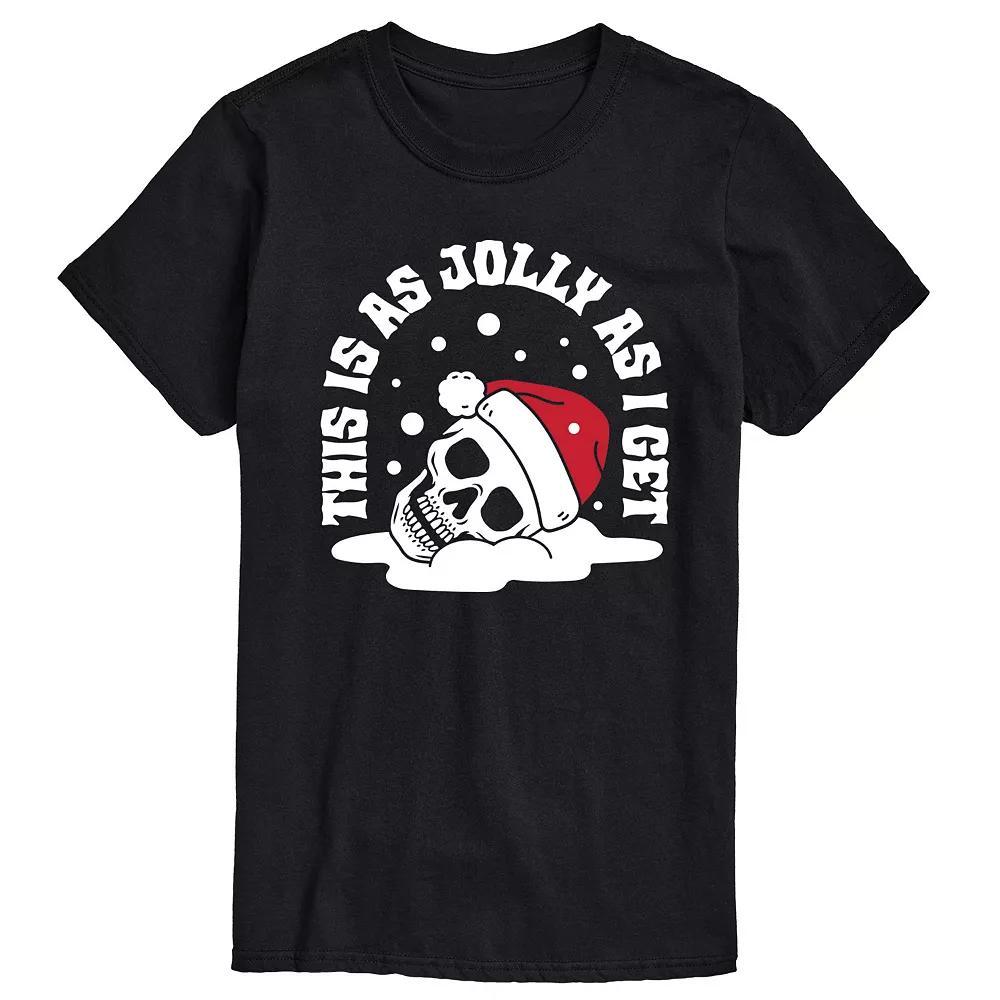 Men's Skeleton Jolly As I Get Graphic Tee,  Product Image