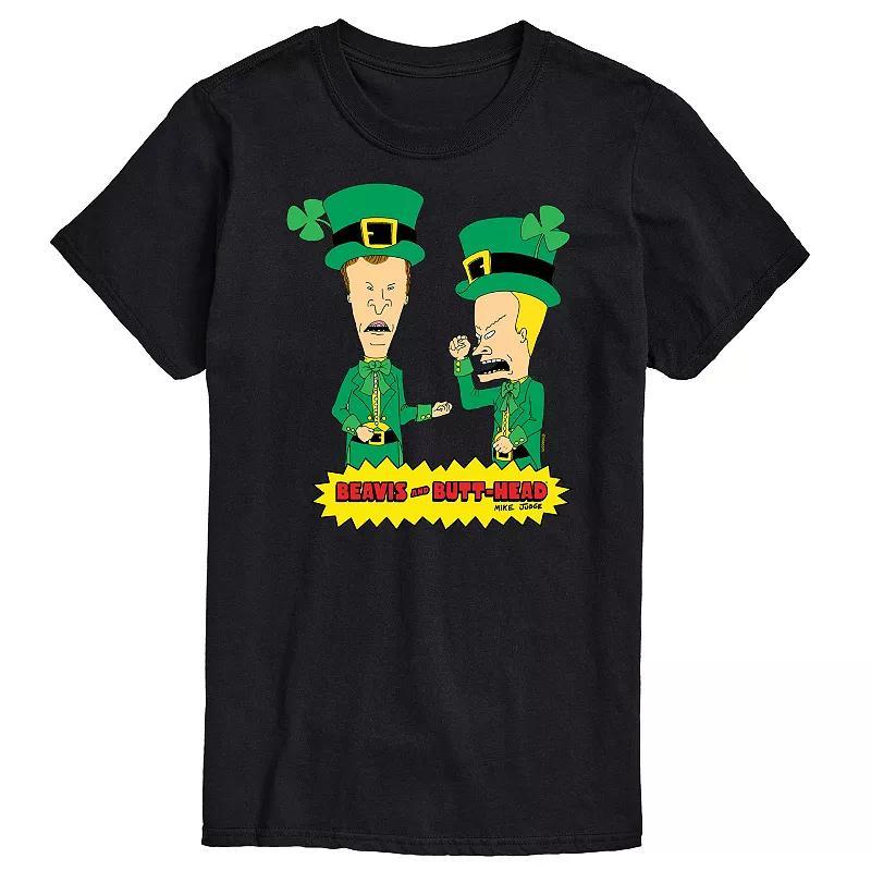 Big & Tall Beavis & Butthead St. Patrick's Day Tee, Men's,  Product Image