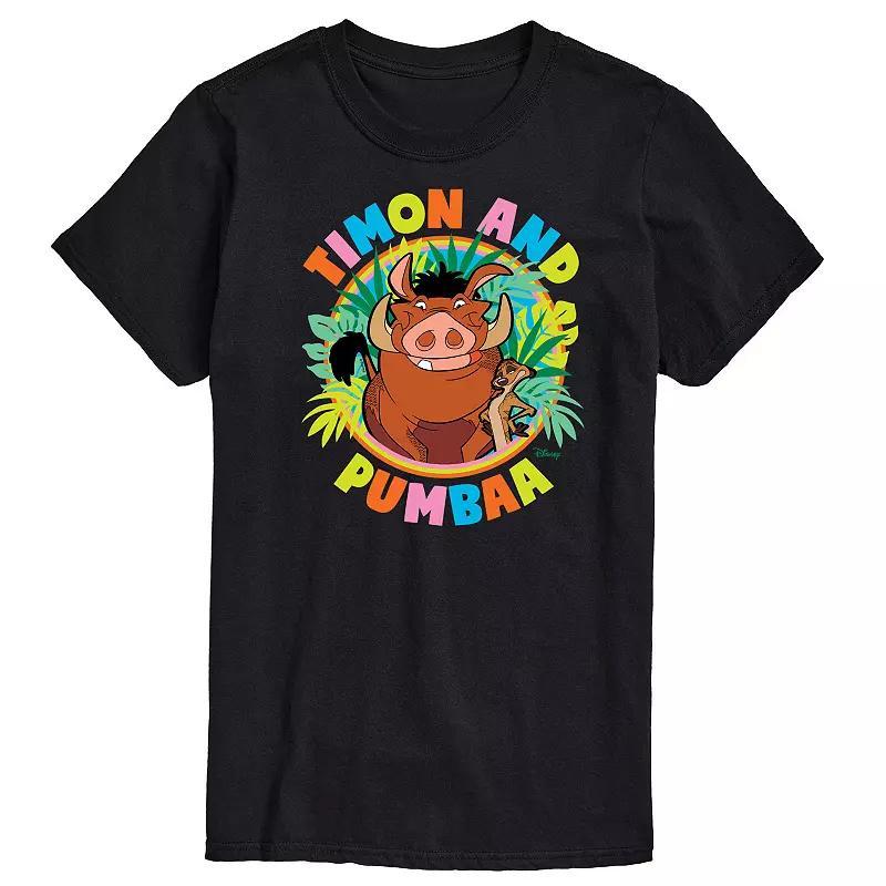 Disney's The Lion King Timon And Pumba Men's Graphic Tee, Size: XXL, Blue Product Image