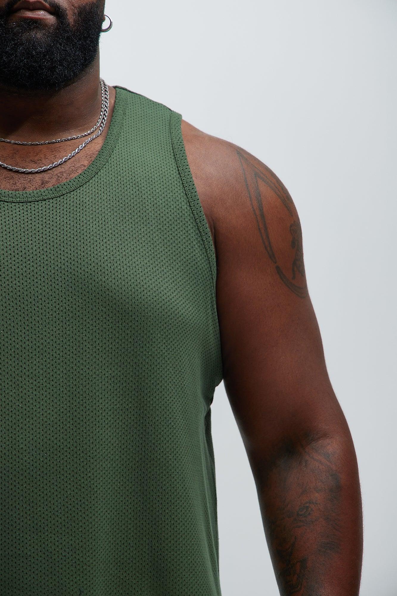 Randall Textured Tank - Green Product Image