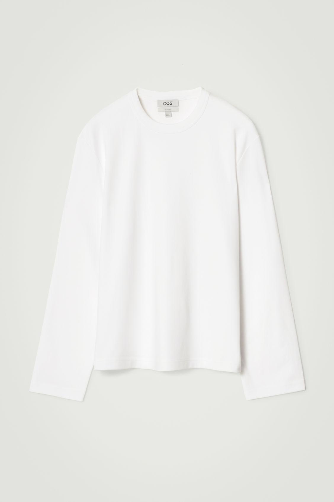 RELAXED COTTON-JERSEY LONG-SLEEVED T-SHIRT Product Image