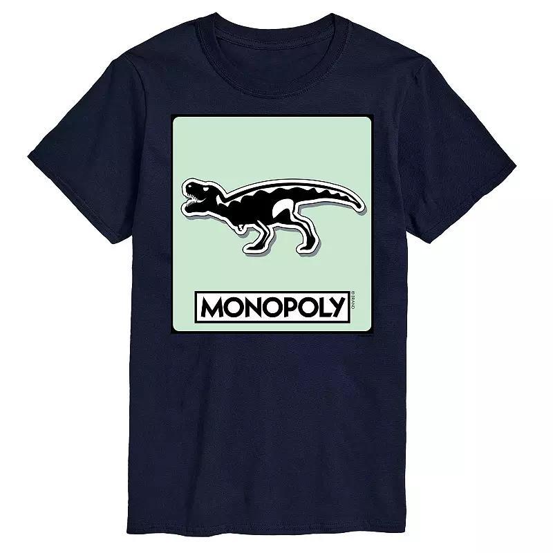 Mens Monopoly Trex Game Token Graphic Tee Blue Product Image