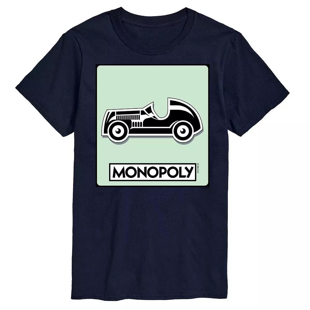 Big & Tall Monopoly Car Game Token Graphic Tee, Men's, Size: Large Tall, Gray Product Image