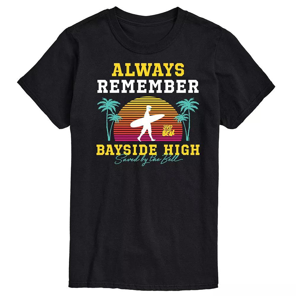 Men's Saved By The Bell Bayside High Graphic Tee, Size: Medium, Black Product Image