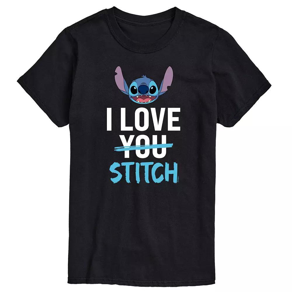 Disney's Lilo & Stitch Big & Tall I Love Stitch Big & Tall Graphic Tee, Men's,  Product Image