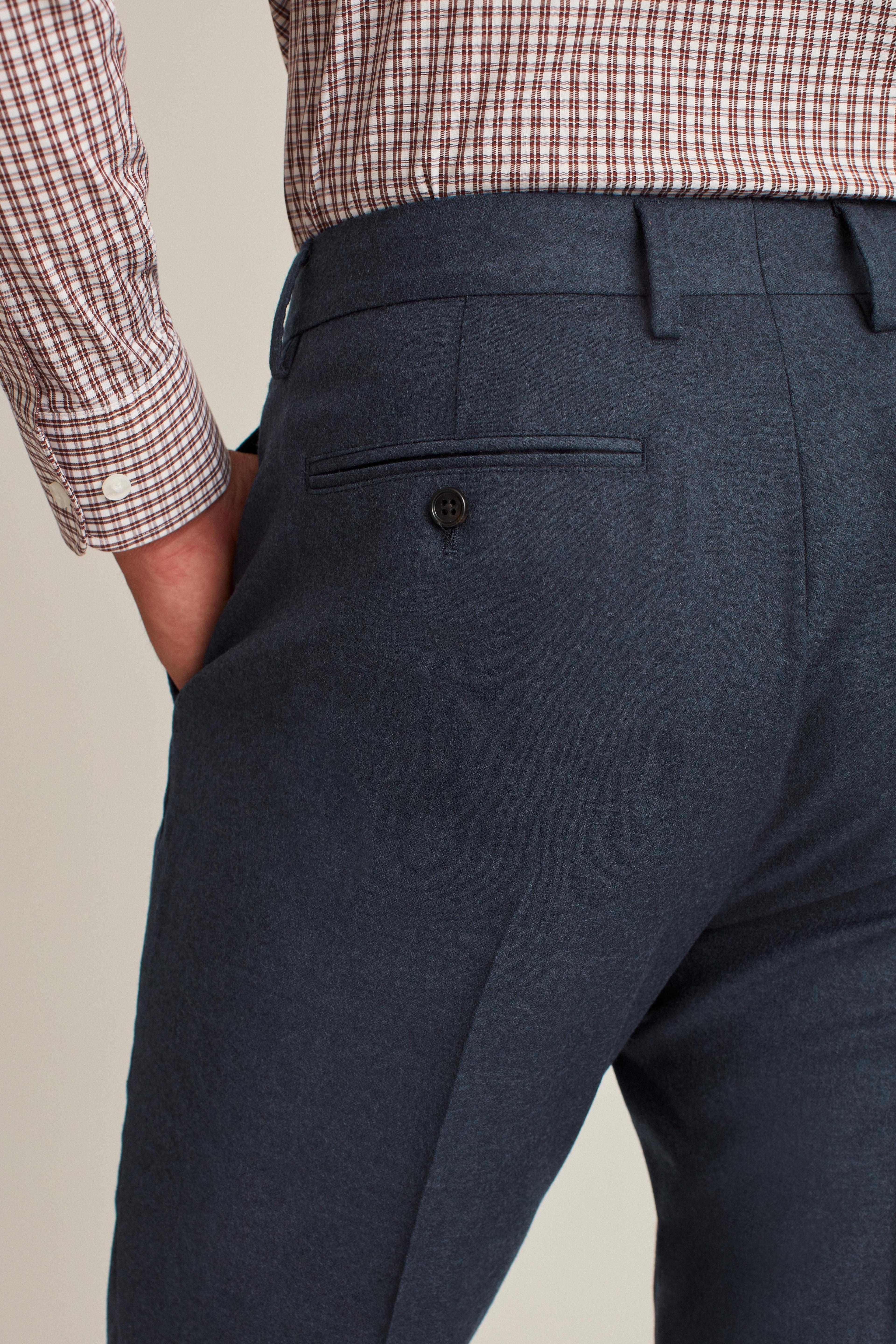 Italian Stretch Brushed Wool Suit Pant Product Image