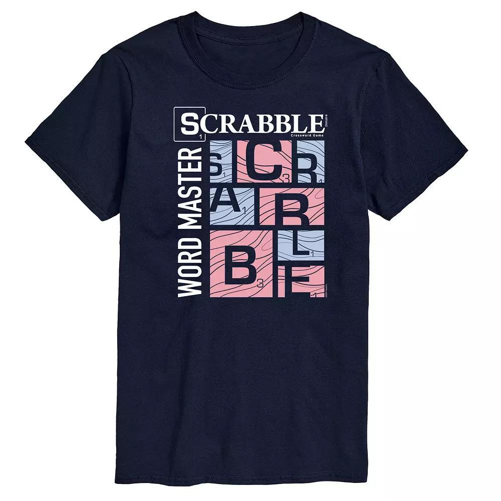 Men's Scrabble Word Master Graphic Tee by Hasbro, Size: XS, Black Product Image