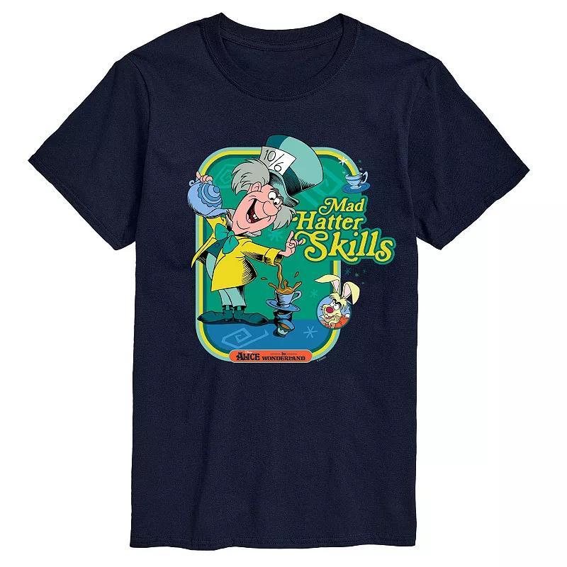 Disney's Alice in Wonderland Big & Tall Mad Hatter Graphic Tee, Men's, Size: 4XB, Blue Product Image