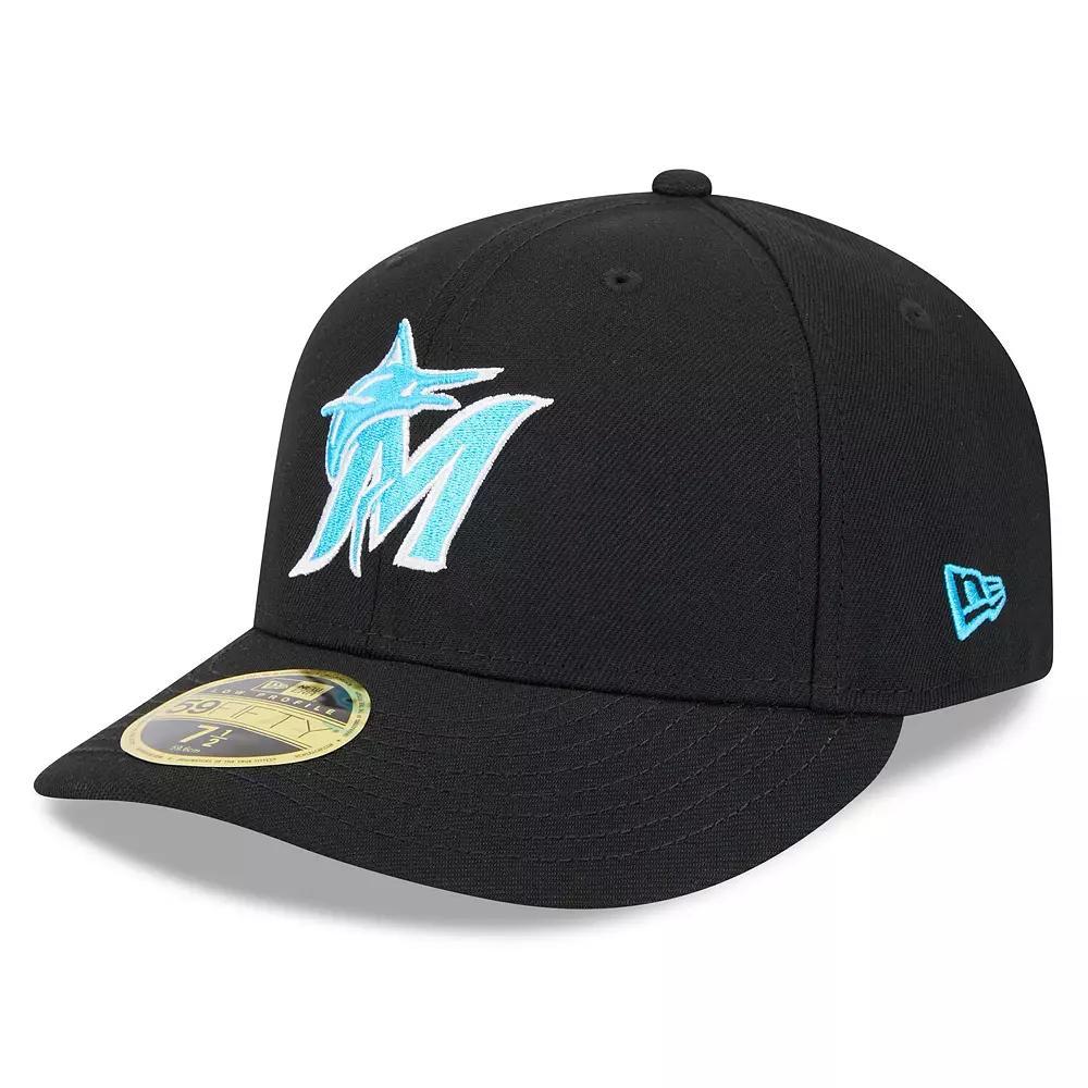 Men's New Era Black Miami Marlins 2024 Father's Day Low Profile 59FIFTY Fitted Hat,  Product Image