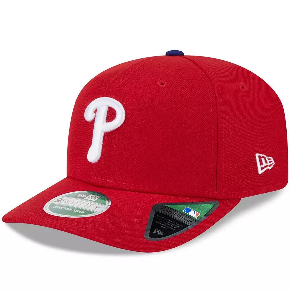 Men's New Era Red Philadelphia Phillies Player Replica 9SEVENTY Adjustable Hat Product Image