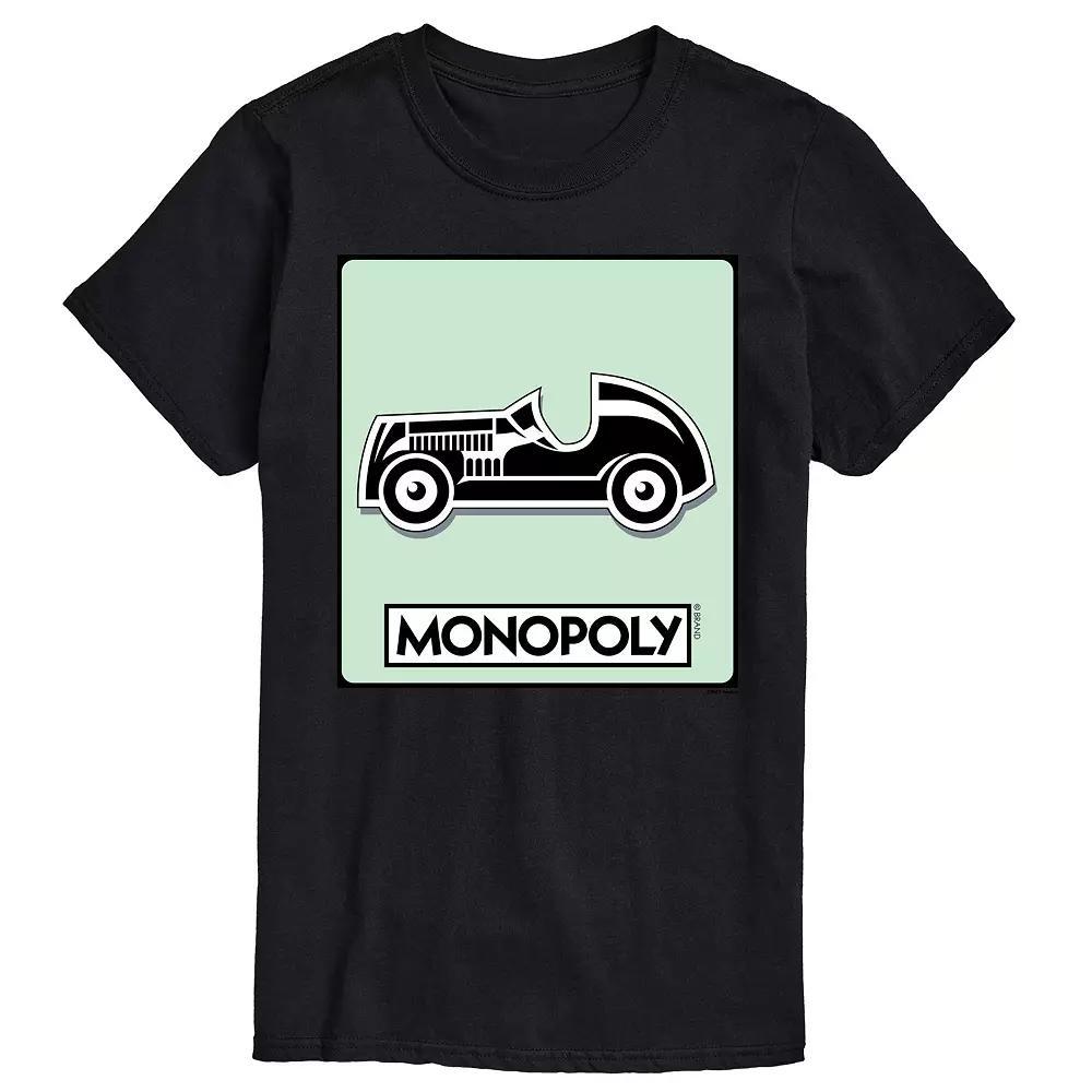 Big & Tall Monopoly Car Game Token Graphic Tee, Men's, Size: 3XB, Gray Product Image