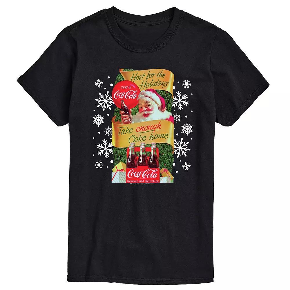 Big & Tall Coca-Cola Host The Holidays Graphic Tee, Men's,  Product Image
