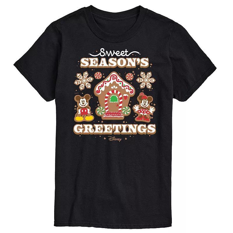 Disney's Mickey & Minnie Mouse Men's Sweet Seasons Greetings Graphic Tee,  Product Image