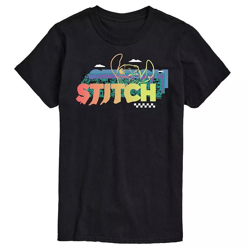 Disneys Lilo & Stitch Big & Tall 90s Pattern Graphic Tee, Mens Product Image