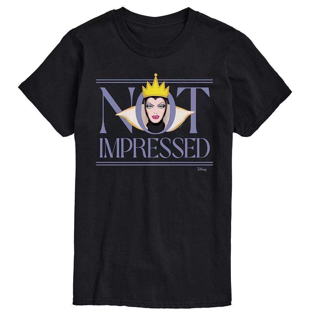 Disney's Snow White and the Seven Dwarfs Evil Queen Men's Not Impressed Graphic Tee,  Product Image