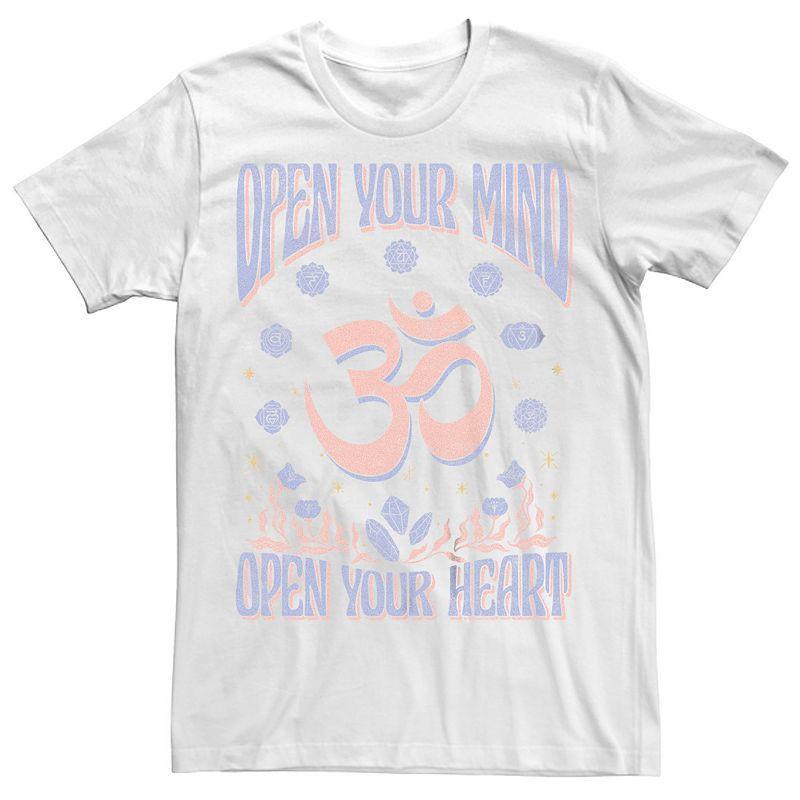 Men's Open Your Heart Graphic Tee, Size: Medium, White Product Image