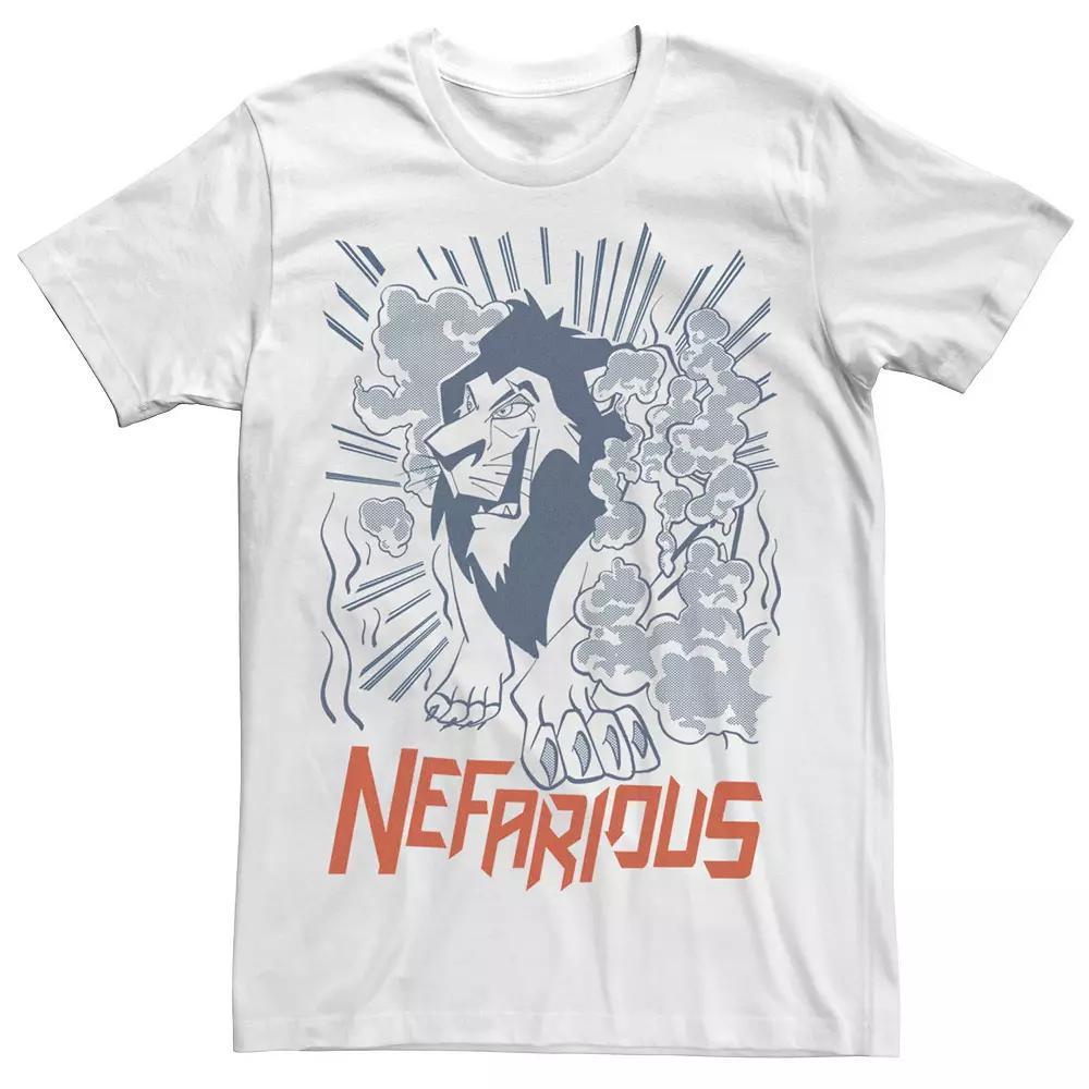 Disney's The Lion King Scar Nefarious Men's Tee, Size: XXL, White Product Image