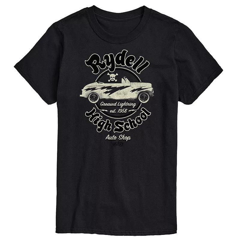 Big & Tall Grease Rydell Auto Shop Graphic Tee, Men's, Size: 4XB, Black Product Image