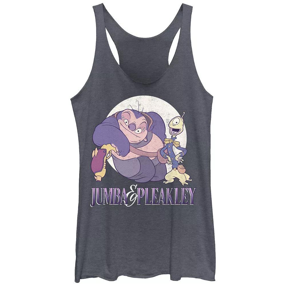 Disney's Lilo & Stitch Women's Jumba And Pleakley Tri-Blend Racerback Tank Top, Girl's,  Product Image