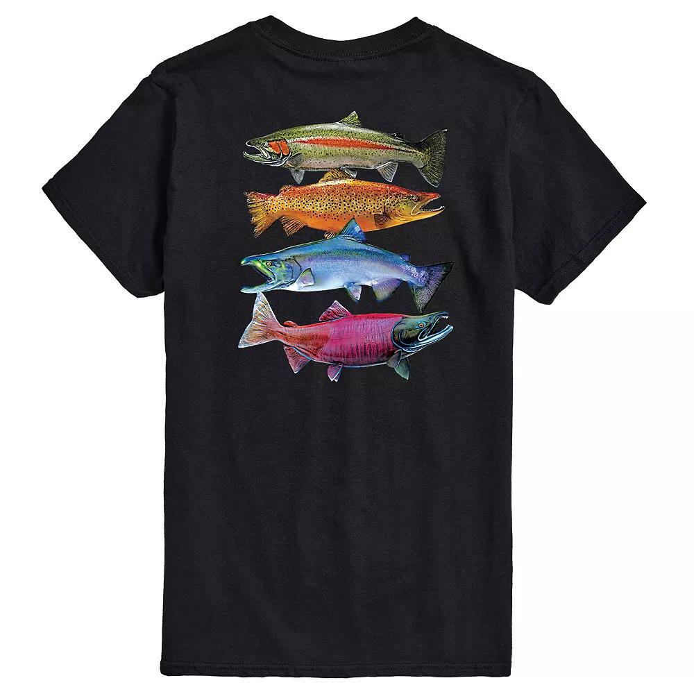 Big & Tall Northwaters Fish Graphic Tee, Men's,  Product Image