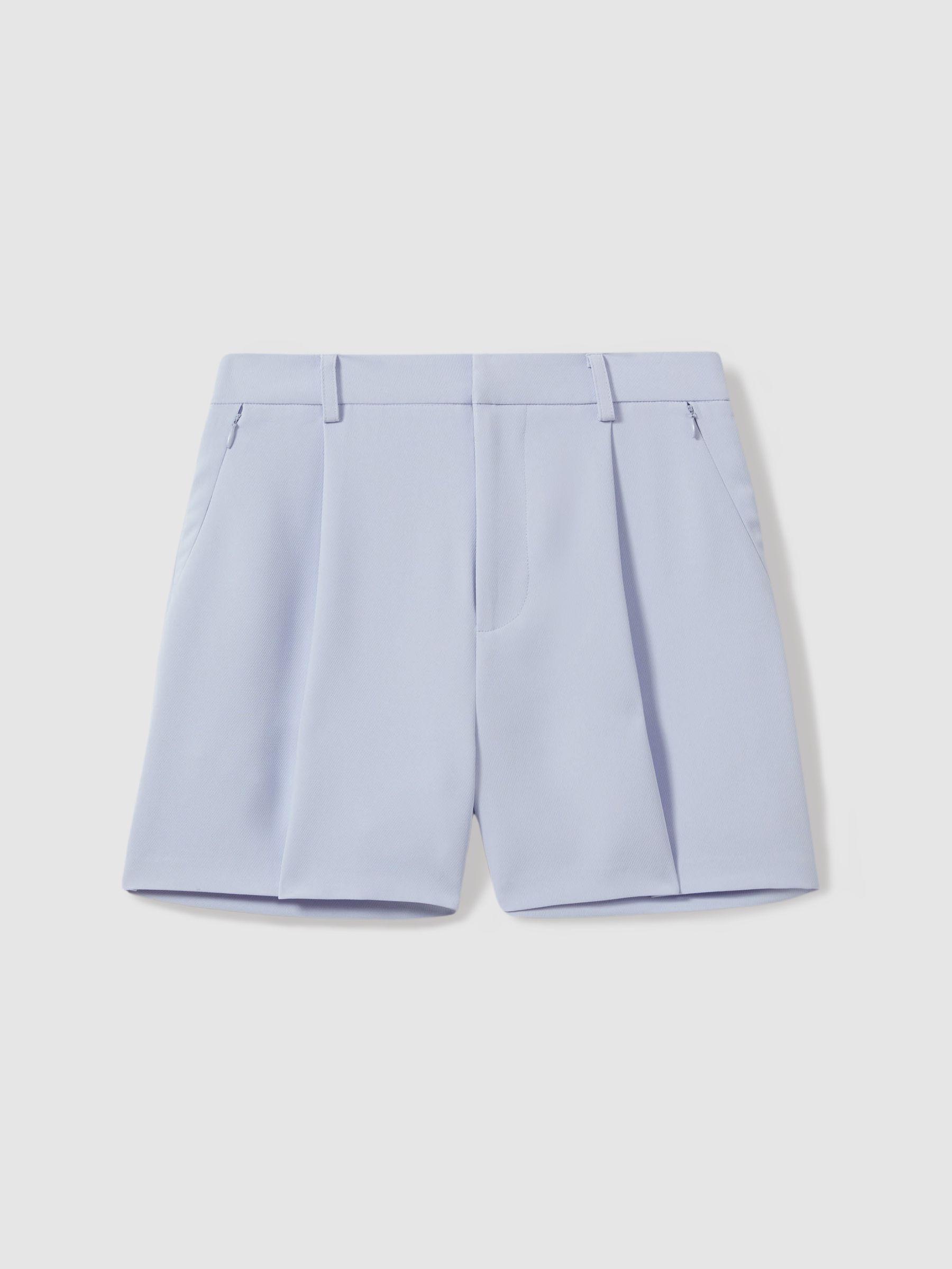 Good American Tailored Shorts in Blue Product Image