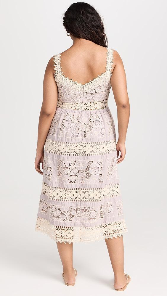 Sea Joah Embroidery Sleeveless Midi Dress | Shopbop Product Image